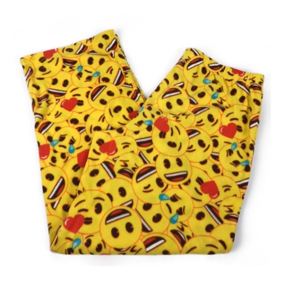 EMOJI Other - EMOJI Smiley Hearts Fleece Pajamas PANTS SZ M